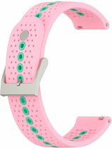 By Qubix - 20mm - Garmin Approach S12 - S40 - S42 - Dot Pattern bandje - Roze - Garmin bandje