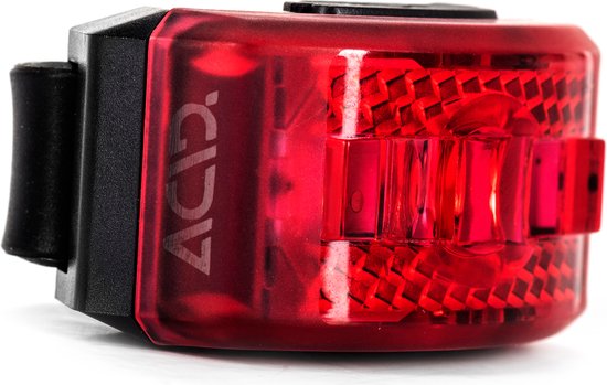 ACID Verlichtingsset PRO 40 USB StVZO - Fietslamp - Fietsverlichting - Veiligheidslampje - Spatbestendig - Kunststof - Zwart — afbeelding 2