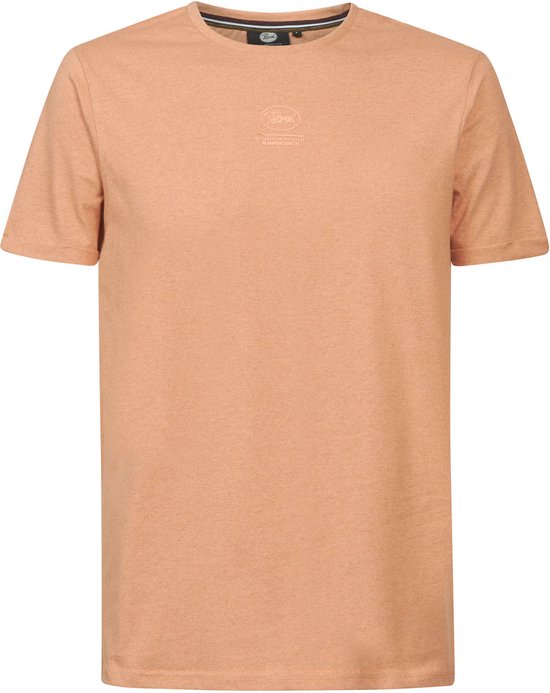 Petrol Industries - Heren Mini Logo T-Shirt - Oranje - Maat XXL