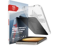 Rosso Privacy Screen Protector Geschikt voor Samsung Galaxy S23 Plus - 9H Gehard Glas - Met Installatietray - Case Friendly Tempered Glass - Anti Spy - Eenvoudige Installatie