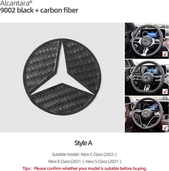 Revêtement Carbone Smart Forfour Couvercle De Volant En Fibre De Carbone Autocollant Pour Smart Fortwo/Forfour 453 (2015 ) - Décoratif Pare-volant Autocollant Carbone