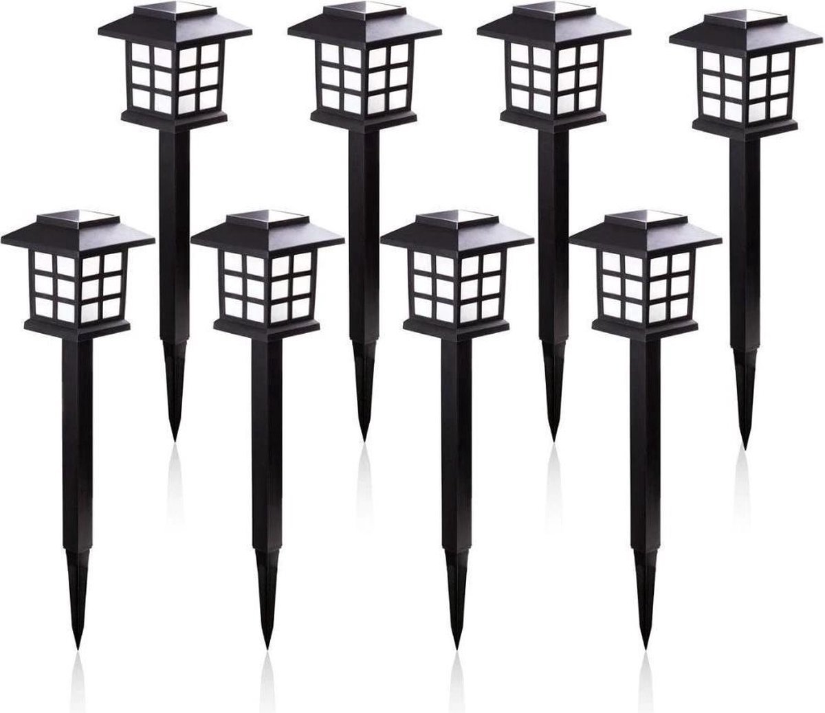 Led Solar Tuinverlichting | Verlichting Op Zonne-energie | 4 Lampen | Energiezuinig En Waterdicht
