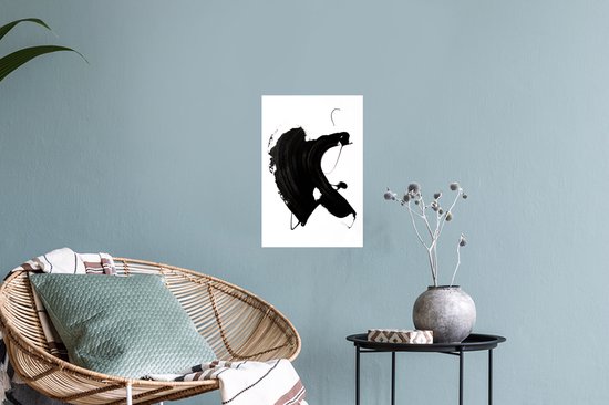 Stickers muraux - Film autocollant - Zwart - Peinture - Design - 20x30 cm - Film adhésif - Stickers muraux chambre d'enfant - Papier peint autocollant - Papier peint autocollant - Film autocollant