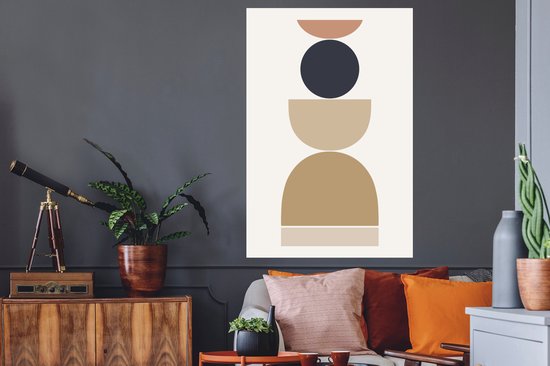 Stickers muraux - Sticker Foil - Cercle - Figures Géométriques - Abstrait - 80x120 cm - Film Adhésif - Stickers muraux Chambre Enfant - Papier Peint Auto Adhésif