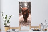 Stickers Stickers muraux - Animaux - Highlander écossais - Forêt - 40x80 cm - Film adhésif
