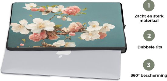 Protection Vinyle Autocollante Pour PC Portable 13" - Motif Fleurs De Cerisier - Marque Itsaskin