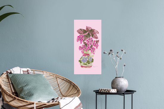 Stickers muraux - Sticker Foil - Fleurs - Vase - Rose - Plantes