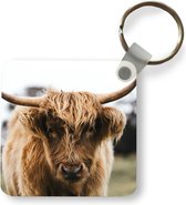 Sleutelhanger - Uitdeelcadeautjes - Schotse Hooglander - Koe - Gras - Dieren - Natuur - Plastic