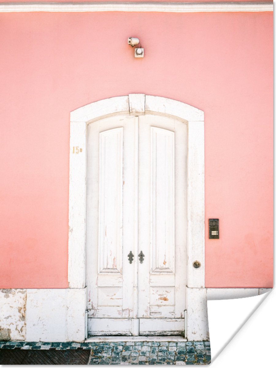 Hout - Deur - Roze - Wit