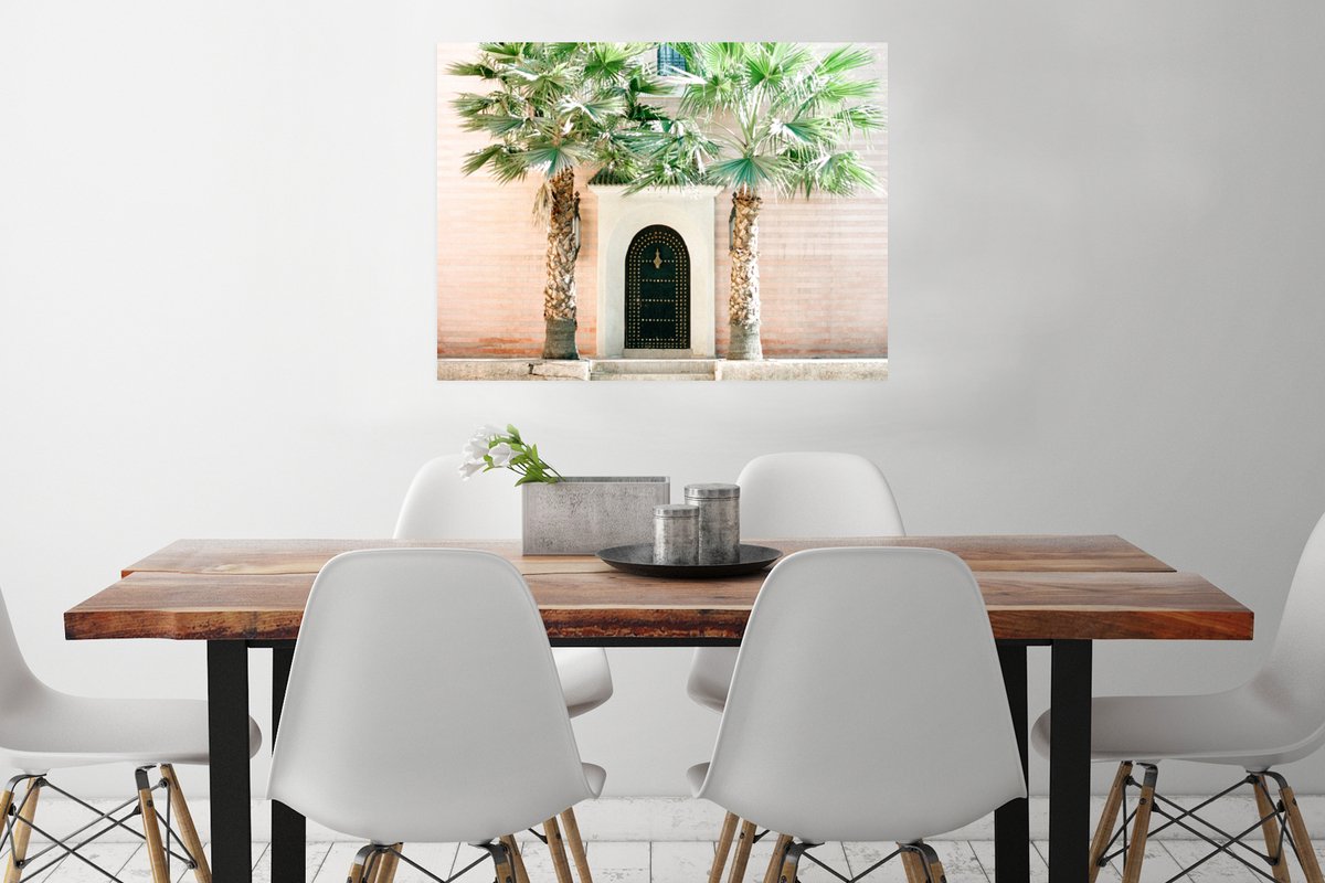 Deur - Marrakesh - Palmboom - Wit - Tropisch