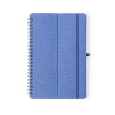 Telefoonhouder - Tablethouder - Notitieboek A5 - Schrift - Notitieblok - Notitieboekje - Logboek - Duurzaam - Hardcover - blauw