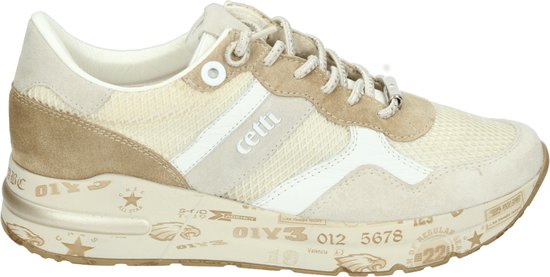 Cetti C1274 - Volwassenen Lage sneakers - Kleur: Wit/beige - Maat: 37