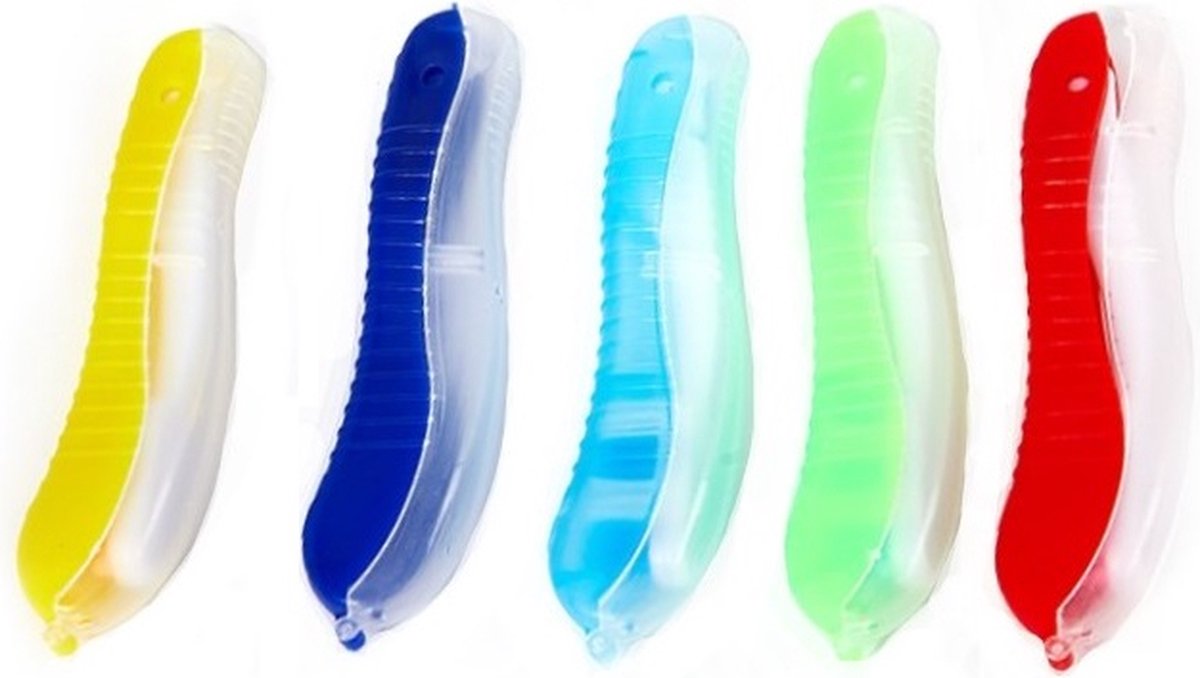 Goedkoopste 10 Stuks Opvouwbare Tandenborstels – Geel, Rood, Blauw, Groen, Paars – Reisset – Compact – Tandverzorging – Hygiëne – Reisvriendelijk – Kamperen