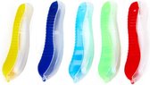 Pack de 10 Brosses à dents Pliables - Jaune, Rouge, Blauw, Vert, Violet