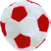Pluche voetbal met piep - Kleur assorti - 22 cm