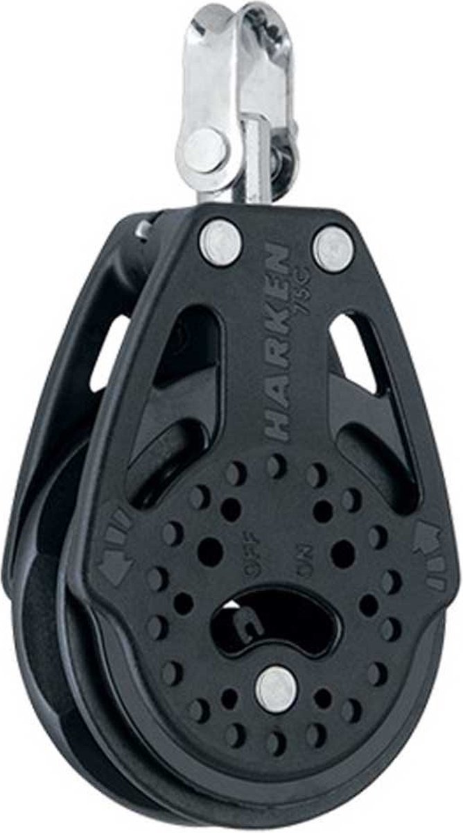 Harken Carbo Ratel 75 Mm Katrol Zwart