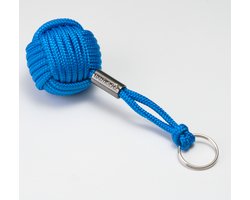 Nautiqo Drijvende sleutelhanger - Blauw - monkey fist - nautisch accessoire