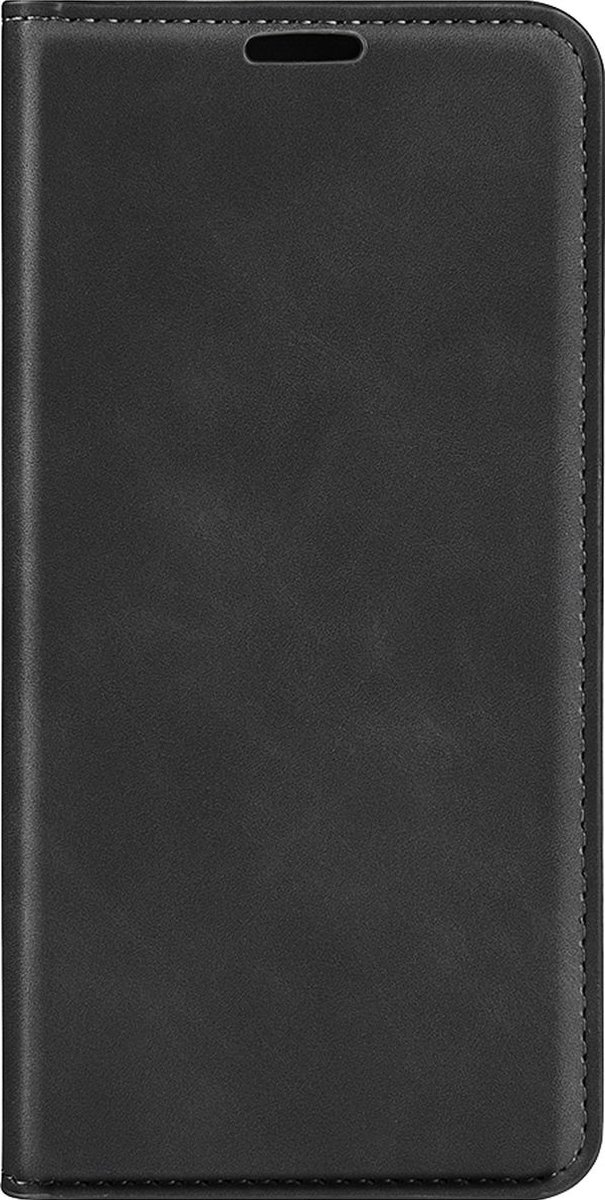 Mobigear Telefoonhoesje geschikt voor Motorola Moto E13 Hoesje | Mobigear Retro Slim Bookcase Portemonnee | Pasjeshouder voor 2 Pasjes | Telefoonhoesje voor Pinpas / OV Kaart / Rijbewijs - Zwart