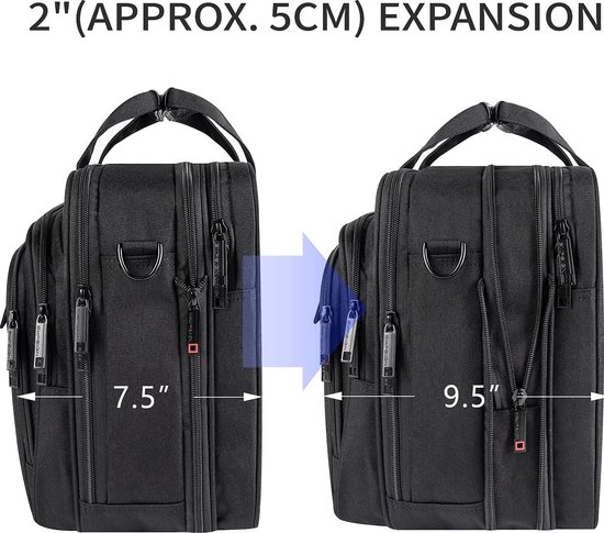 EMPSIGN sparrene laptoptas, aktetas, 17,3 inch