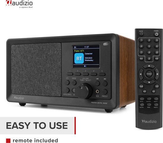 Radio DAB avec Bluetooth - Radio rétro Audizio Padova - Avec