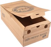 100 x Calzone large - Carton ondulé - Wit - 30x16x10cm - pizza - boîte - carton ondulé - calzone - karton boîte à pizza - boîte à pizza en carton - 100% compostable - papier écologique - idéal pour les restaurants