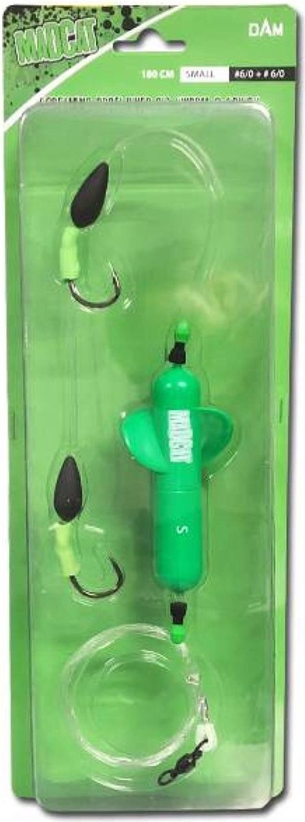 Madcat - Screaming Profi River Rig | Worm & Squid | Maat M | 40g - Transparant