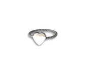 Zilveren ring Hart