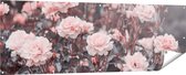 Gards Tuinposter Roze Rozen Bloemen - 180x60 cm - Tuindoek - Tuindecoratie - Wanddecoratie buiten - Tuinschilderij