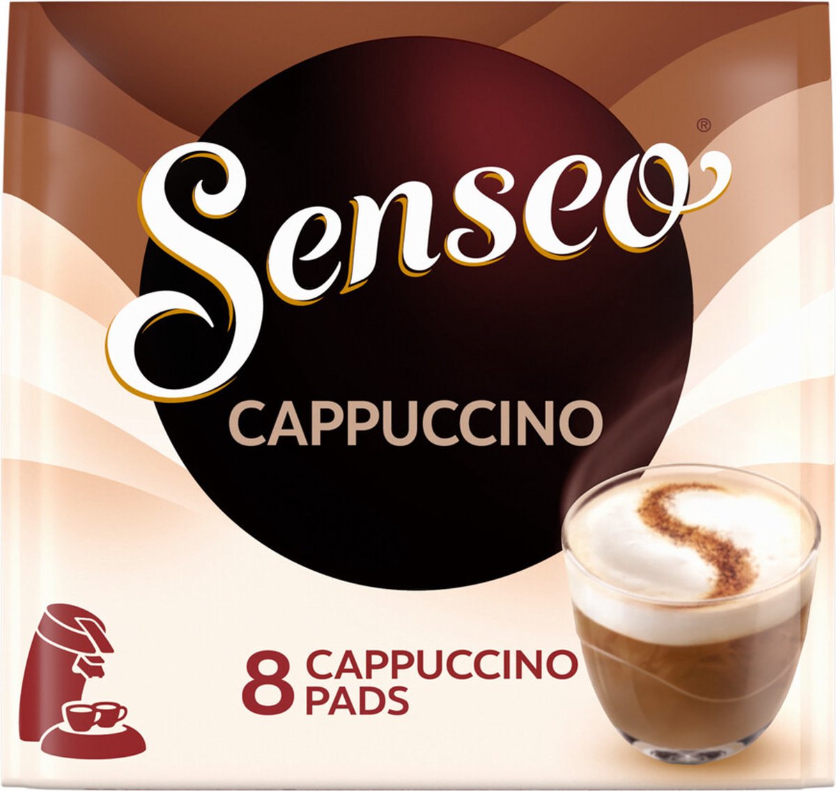 5x Senseo Koffiepads Cappuccino 8 stuks