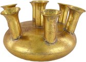 DKNC - Vase trompette en métal - 45x45x26cm - Or