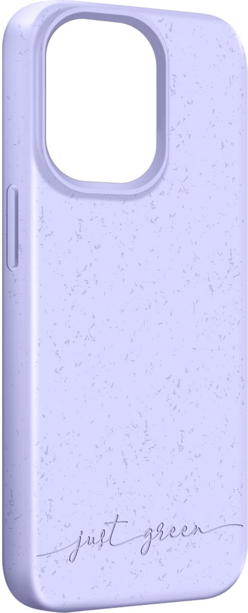 JUST GREEN, Beschermhoes Geschikt voor Apple iPhone 14 Pro Natura recyclebaar, Lavendel