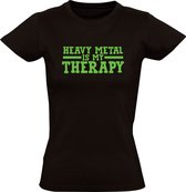 Heavy Metal is my therapy Dames T-shirt | muziek | hardrock