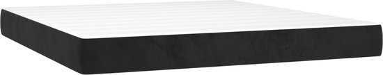 vidaXL-Boxspring-met-matras-fluweel-zwart-160x200-cm