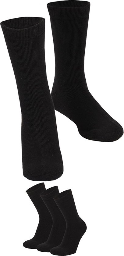 Chausettes thermique enfant coloris assortis noir 27/30