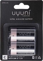 Batterijen - Uyuni Batterijen 2-pack C - Batterijen C 1.5V - 6700 mAh