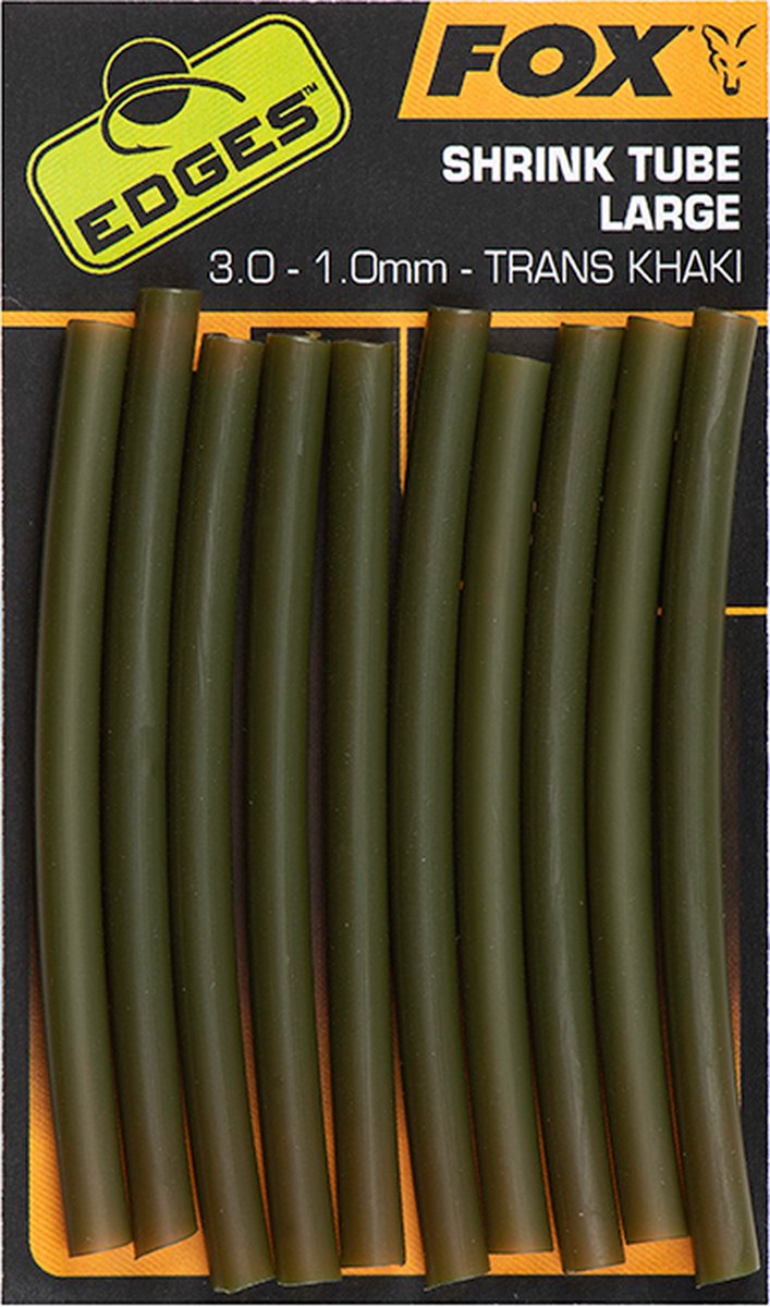Fox Edges Shrink Tube - Krimpkous - 1.8mm - Trans Khaki - Khaki van Fox — afbeelding 2