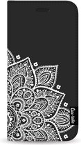 Casetastic Wallet Case Black Samsung Galaxy S10 - Floral Mandala White