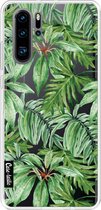 Casetastic Huawei P30 Pro Hoesje - Softcover Hoesje met Design - Transparent Leaves Print