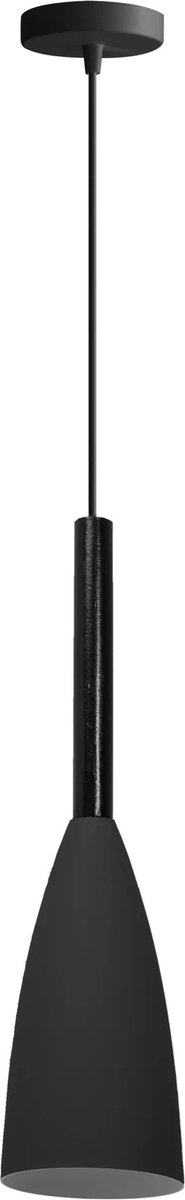 TooLight Letiz Plafondlamp - E27 - Ø 10 cm - Zwart