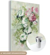 MuchoWow® Glasschilderij 90x120 cm - Schilderij acrylglas - Planten - Bloemen - Groen - Natuur - Foto op glas - Schilderijen