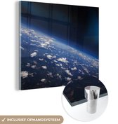 Peinture sur Verre - La Terre vue de l'Espace - 50x50 cm - Peintures sur Verre Peintures - Photo sur Glas