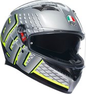 Agv K3 E2206 Mplk Fortify Gris Noir Yellow Fluo 011 - Taille XS - Casque