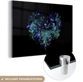 MuchoWow® Glasschilderij 120x80 cm - Schilderij acrylglas - Incalelie - Bloemen - Boeket - Foto op glas - Schilderijen