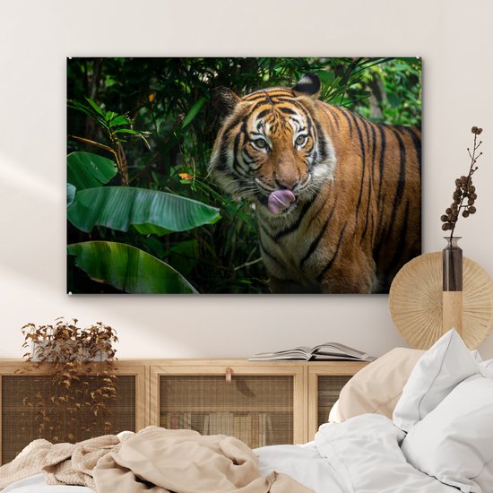 Peinture sur verre - Animaux - Tropical - Tigre - 90x60 cm - Peintures Plexiglas