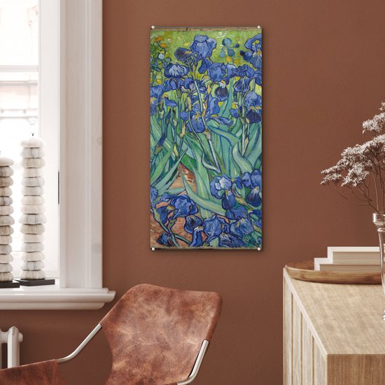 Peinture sur Verre - Iris - Vincent van Gogh - 40x80 cm - Peintures sur Verre Peintures - Photo sur Glas