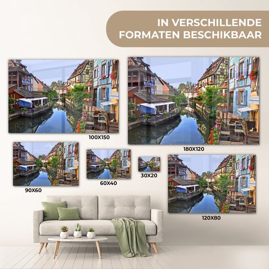 Peinture sur Verre - Colmar un Jour Calme - 120x80 cm - Peintures sur Verre Peintures - Photo sur Glas