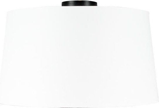 QAZQA Combi - Moderne Plafondlamp - 1 lichts - H 260 mm - Zwart - Woonkamer | Slaapkamer | Keuken