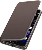 Slim folio wallet hoes Huawei P10 grijs