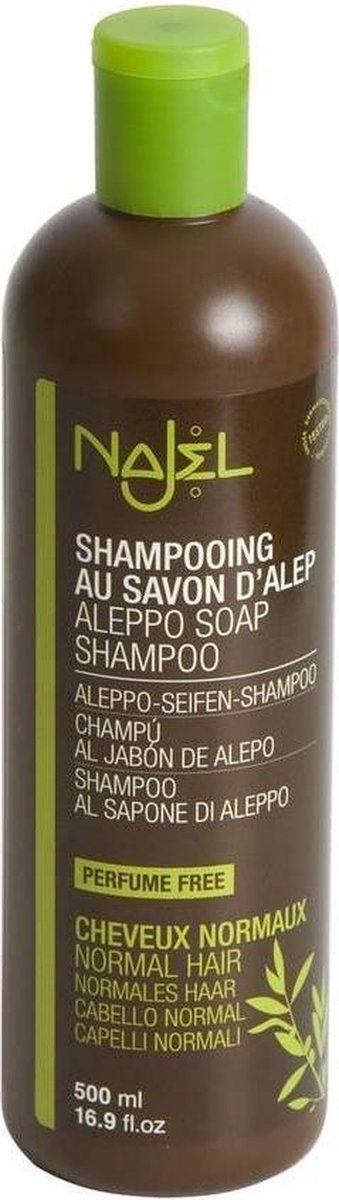 Najel Aleppo Zeep Normaal Haar Shampoo - 500ml - Parfum Vrij