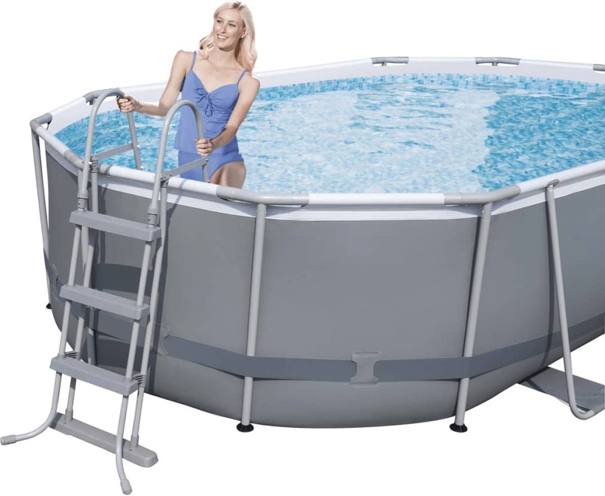 Bestway Power Steel kit piscine ovale 488x305x107 cm 56448